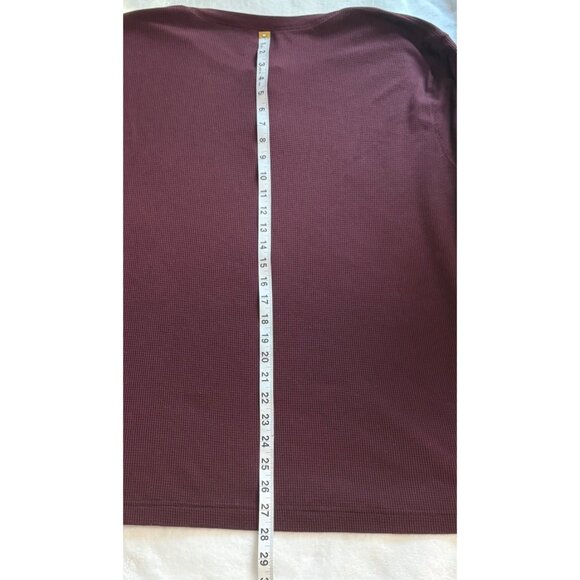 Mens Old Navy Normcore Burgundy Built-In Flex Henley Long Sleeve Shirt XXL - Picture 10 of 10